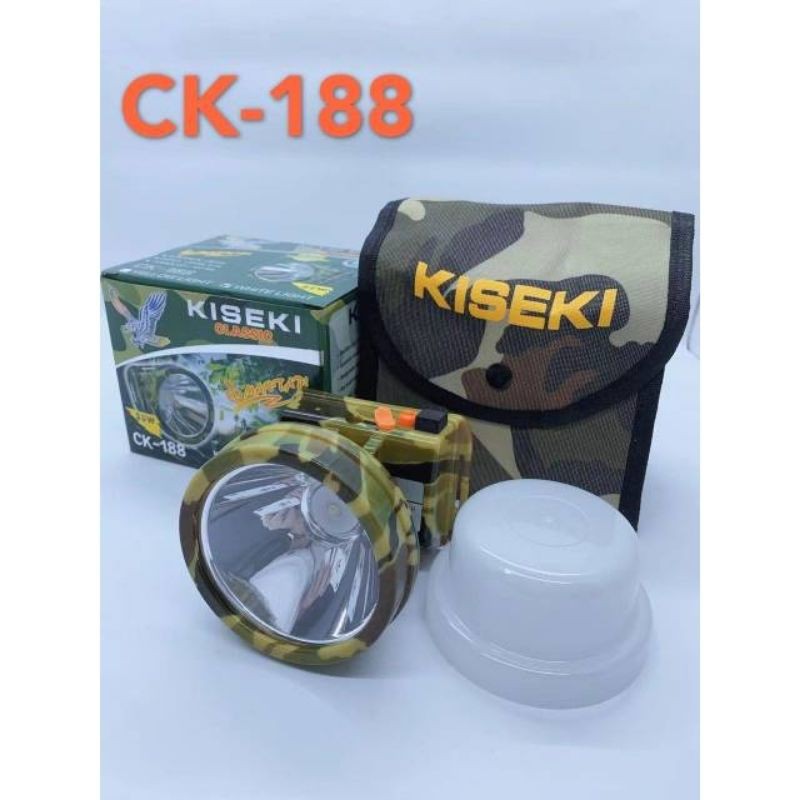 senter kepala kiseki ck-188 35w/ super terang/ waterproof/ head lamp/