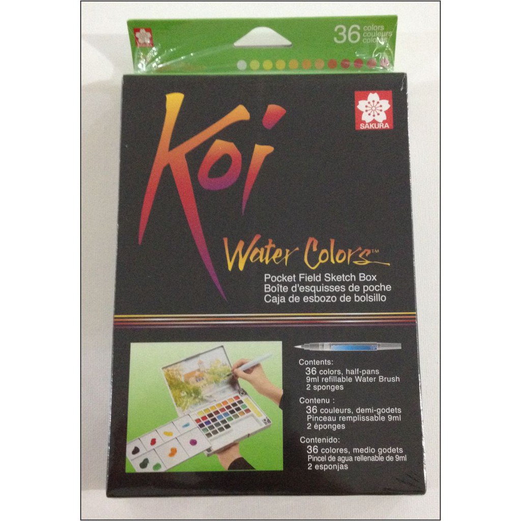 

SAKURA KOI WATER COLOURS - 36 COLOURS