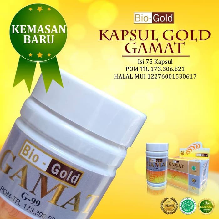 gamat kapsul bio gold 75 kapsul Ekstrak Gamat Emas Nyeri persendian asli original