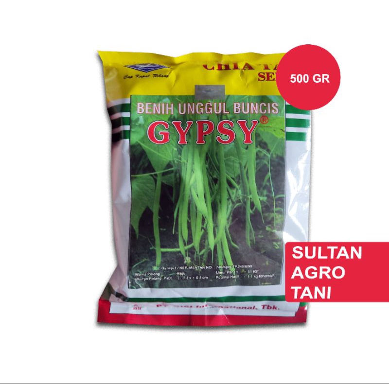 Benih Buncis Tegak Baby Kenya Gypsy 500 Gram Kemasan Pabrik - BISI