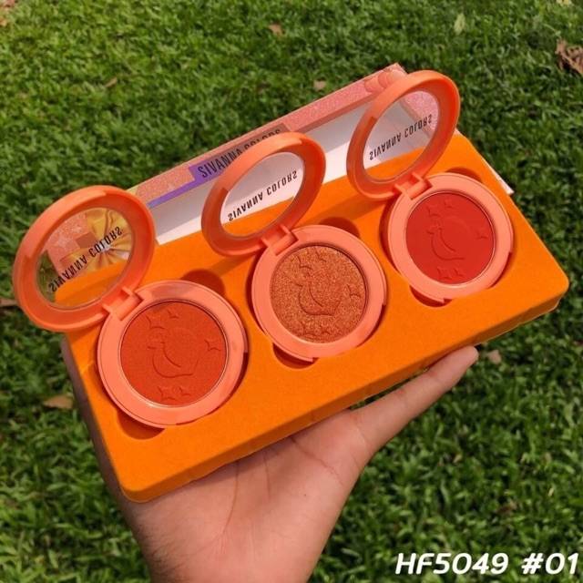 SIVANNA COLORS Pretty Peach Blusher Palette #HF5049 Thailand / Blush On / Blushon / Cosmetic Makeup