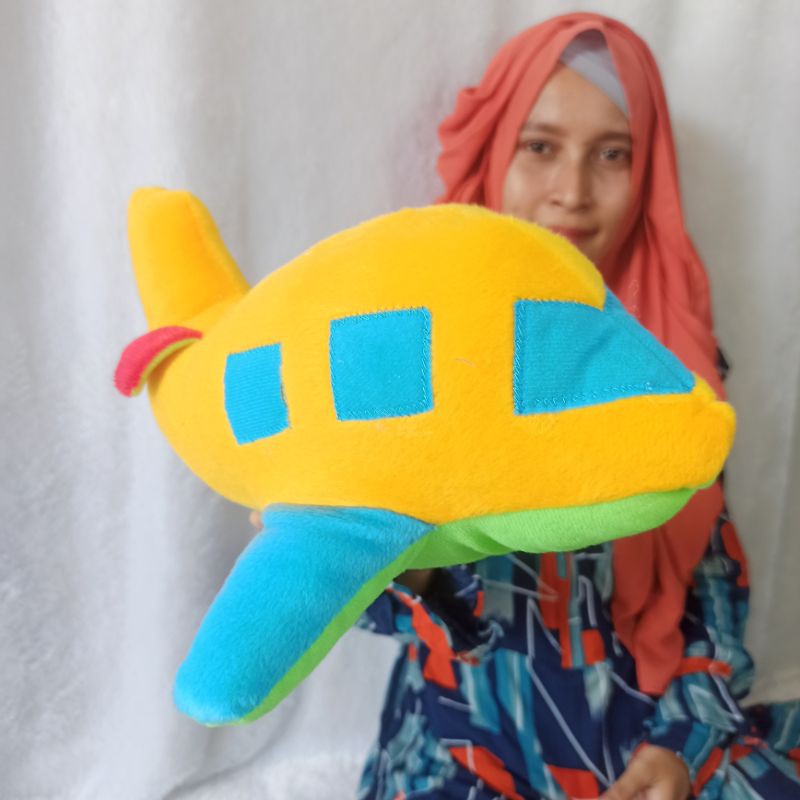 boneka pesawat terbang helli kopter