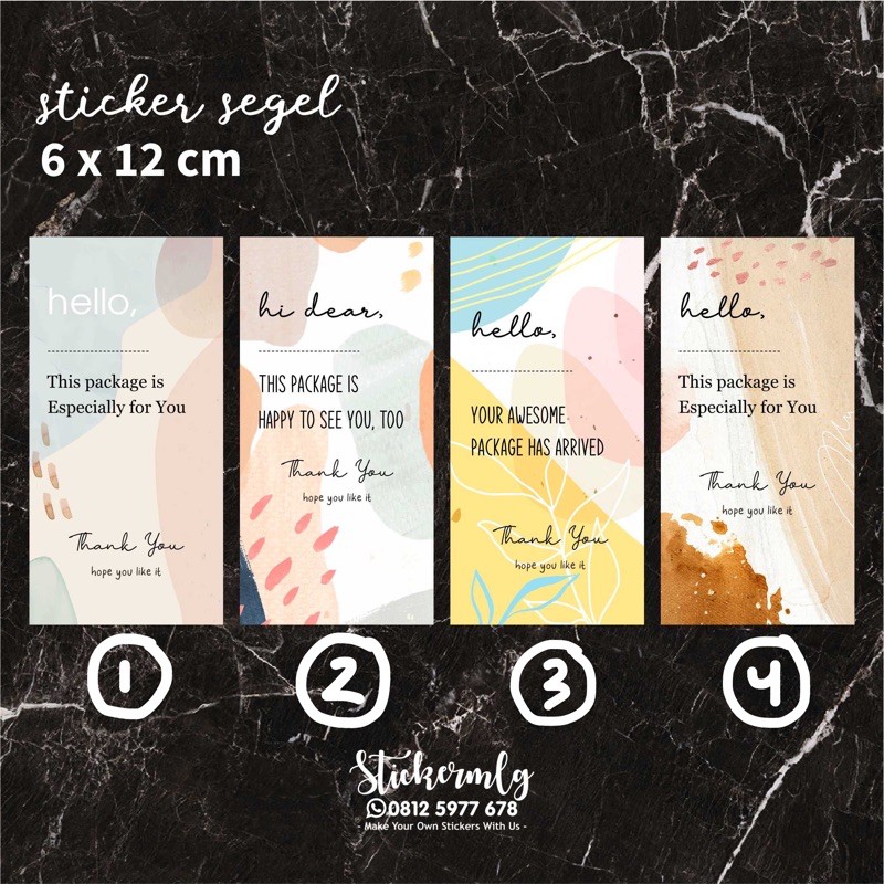 

STICKER SEGEL / SEAL STIKER PACKAGING THANK YOU 01