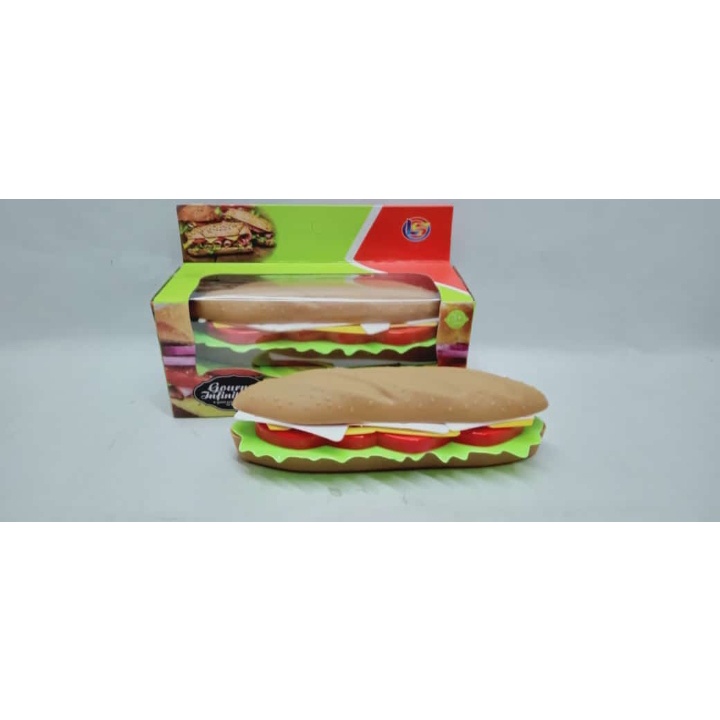 LF 28 - Mainan anak replika makanan Hot dog dan burger LF28