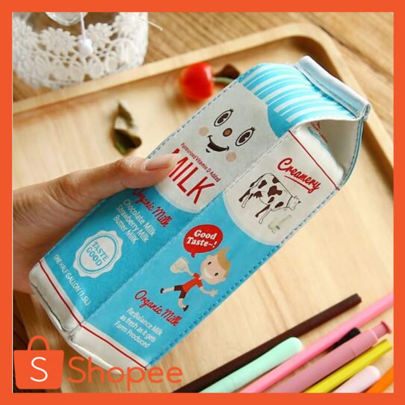 

Kotak Pensil Bentuk Kotak Susu / milk tempat alat tulis tempat pensil