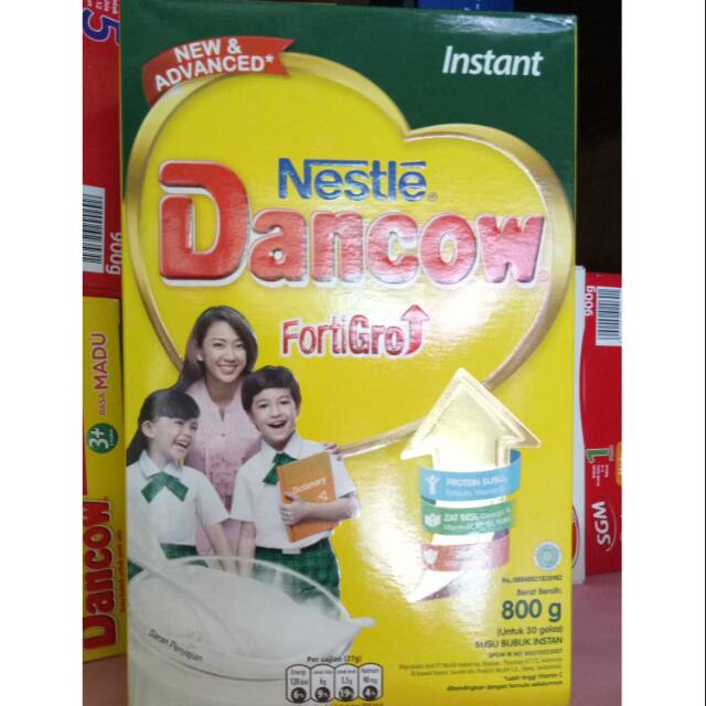 susu formula dancow fortigro putih instant 800 gr