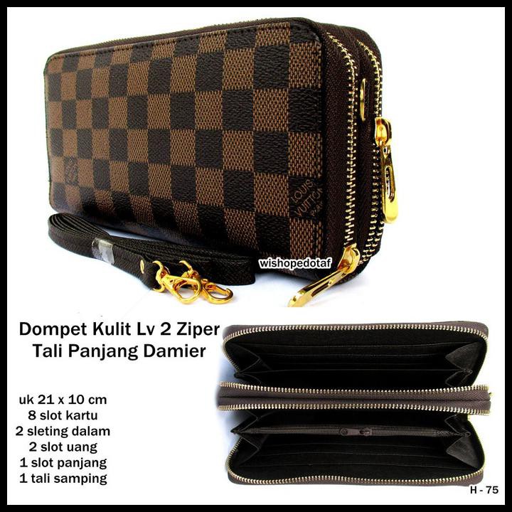 DOMPET WANITA / CLUTCH LV ARTSY TALI PANJANG DAMIER DARK BROWN