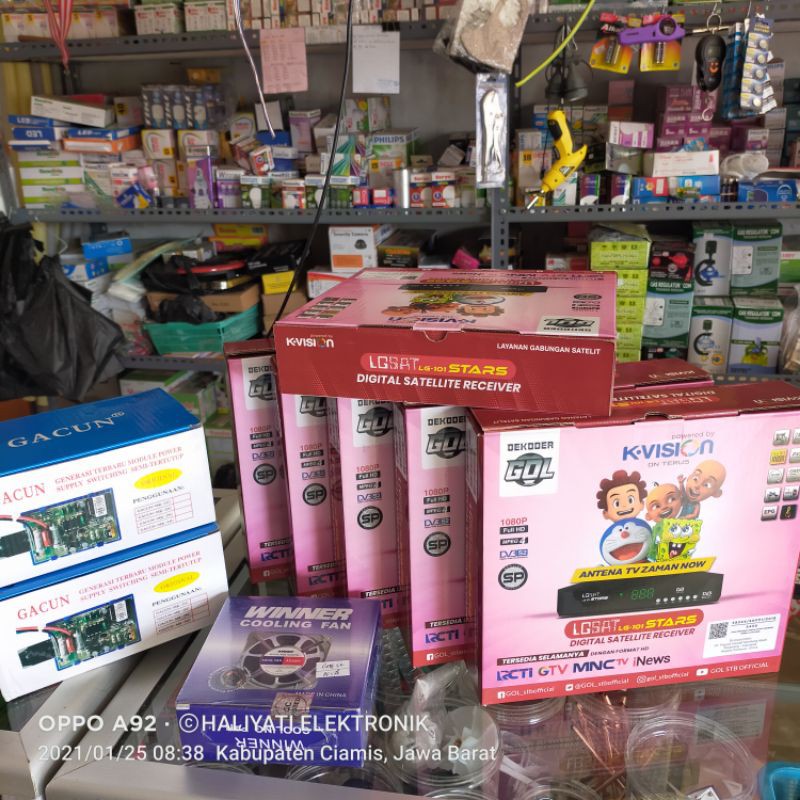 Reciver K-VISION NEW LGSat Star 101 + Voucher 50K (Chanel Komplit, MNCTV GROUP CLING)