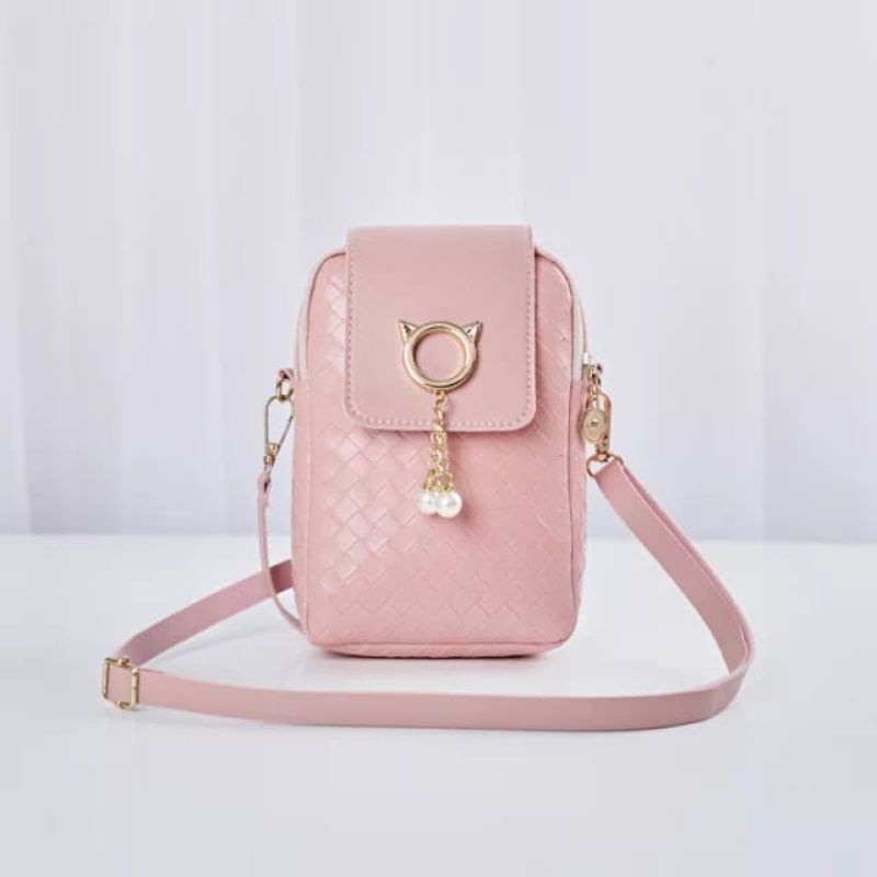 Tas Selempang Korea Tas Wanita Tas Handphone Tas Tali Panjang Fashion Korea Import