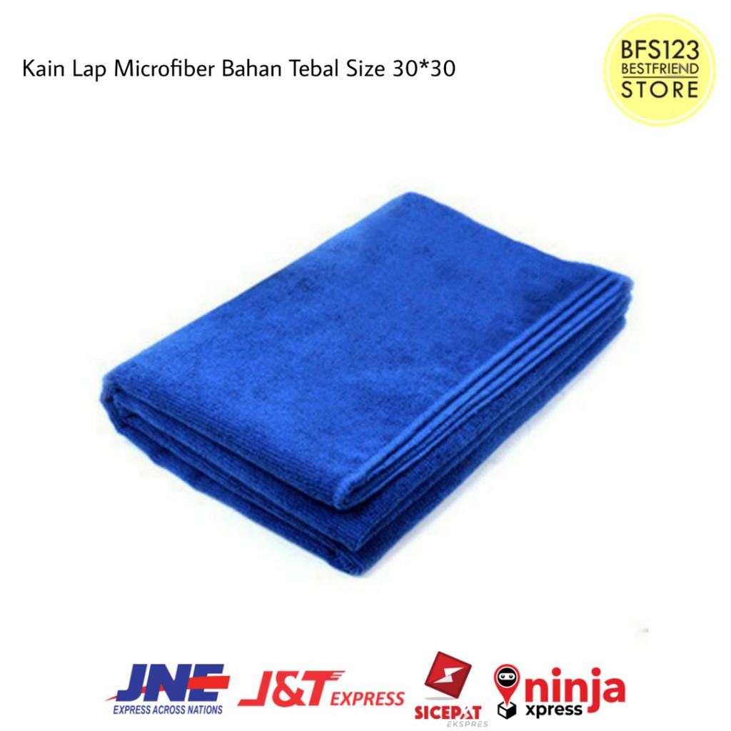 Kain Lap Microfiber Bahan Tebal Size 30x30 Cm