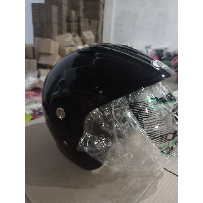 helm ink batman/classic replika-Hitam