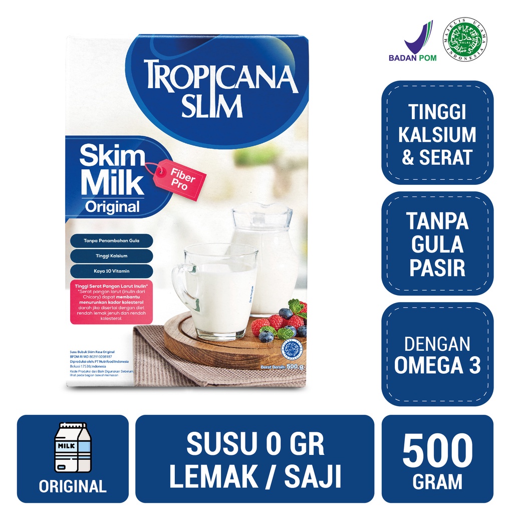 

Tropicana slim skim milk original / coklat 500gr