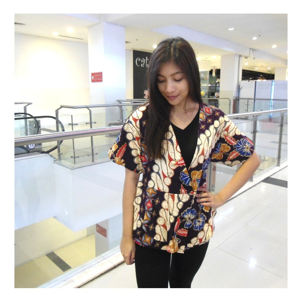 P1786 - Blazer Batik Wanita / Blazer Batik Kerja Wanita / Outer Batik Katun Wanita