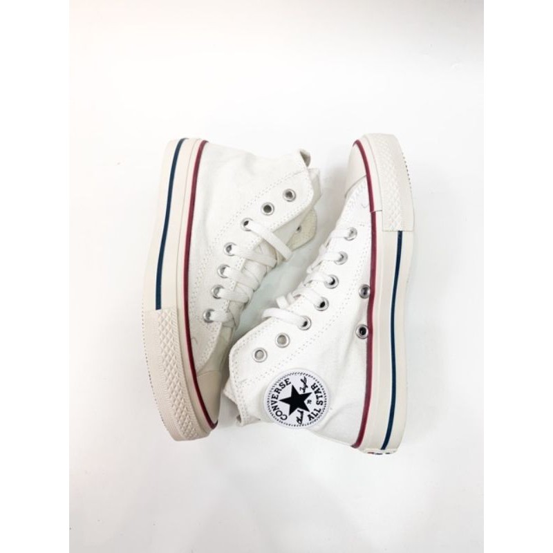 Sepatu converse 70s TINGGI GLOSSY HITAM PUTIH premium-Cream