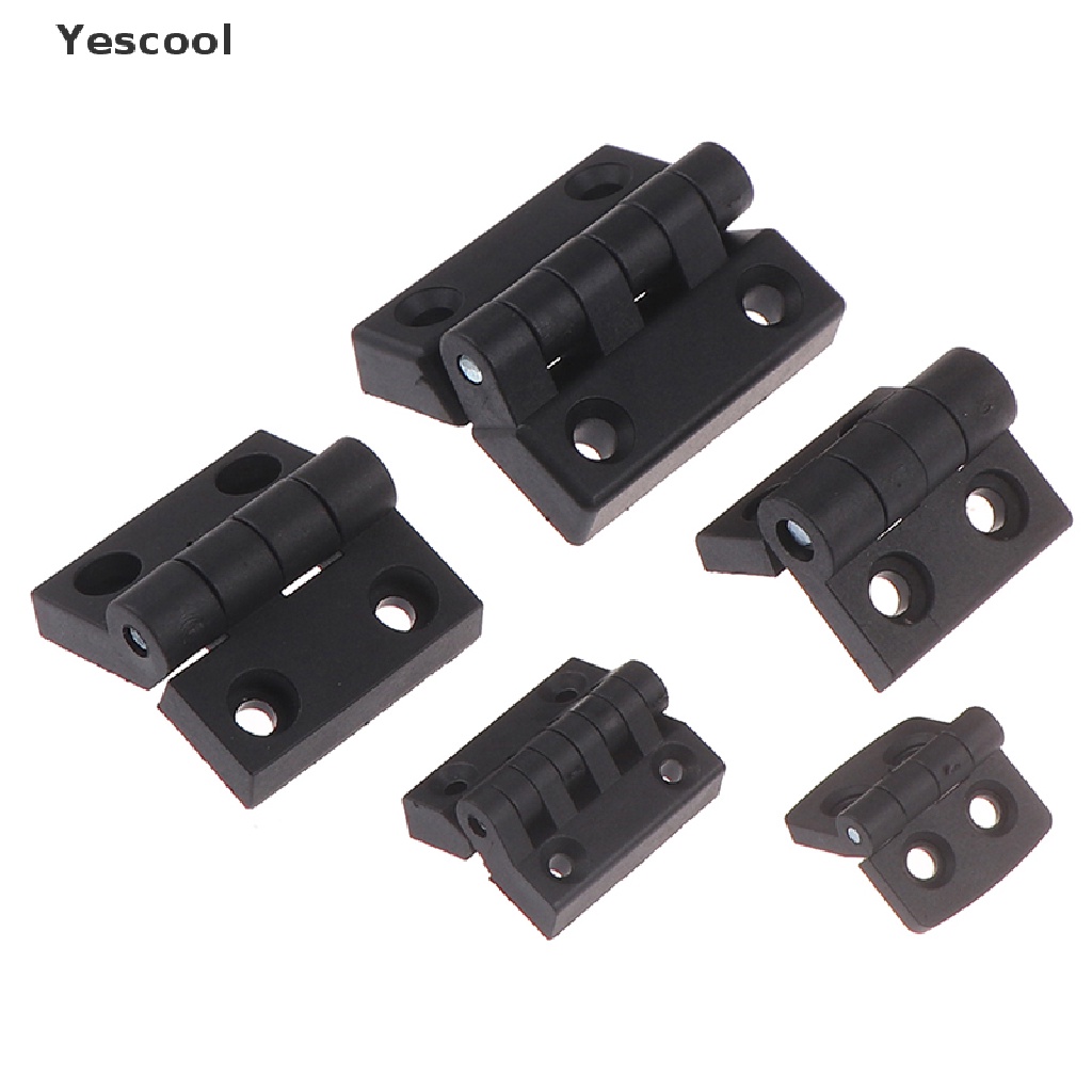 Yescool 1PCS Small Hinges Black Mini Plastic Door Bearing Butt Cabinet ABS Hinge .