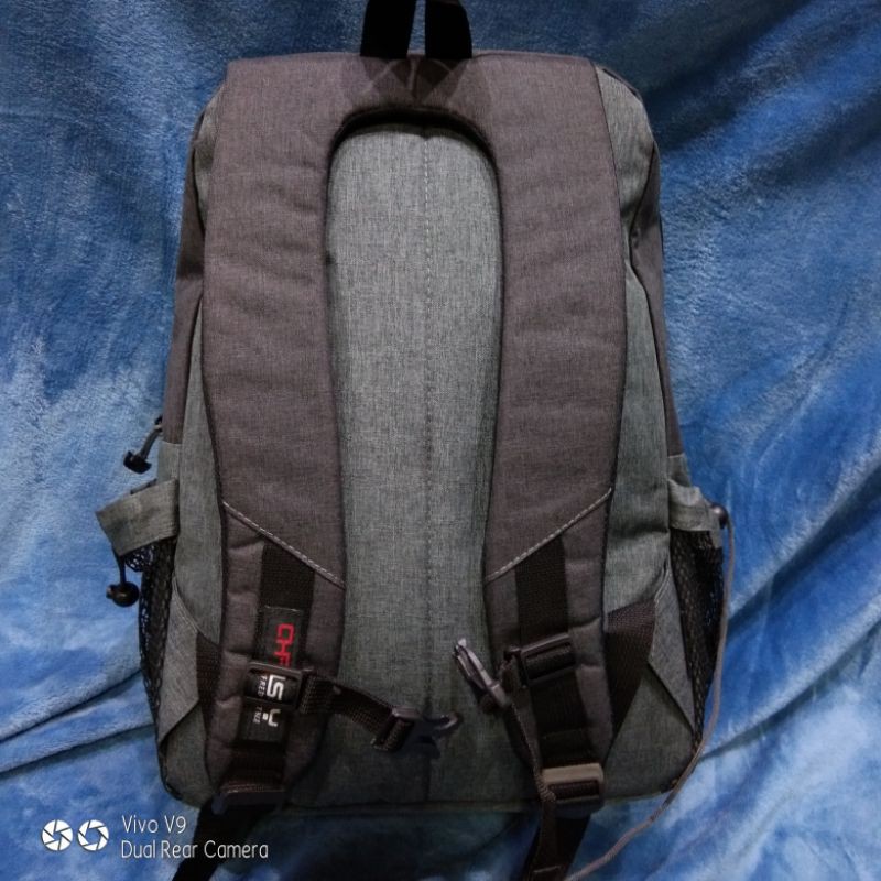 Ransel Laptop Kain Tebal Polo Christy Tas Sekolah Kuliah Kerja Pria Wanita