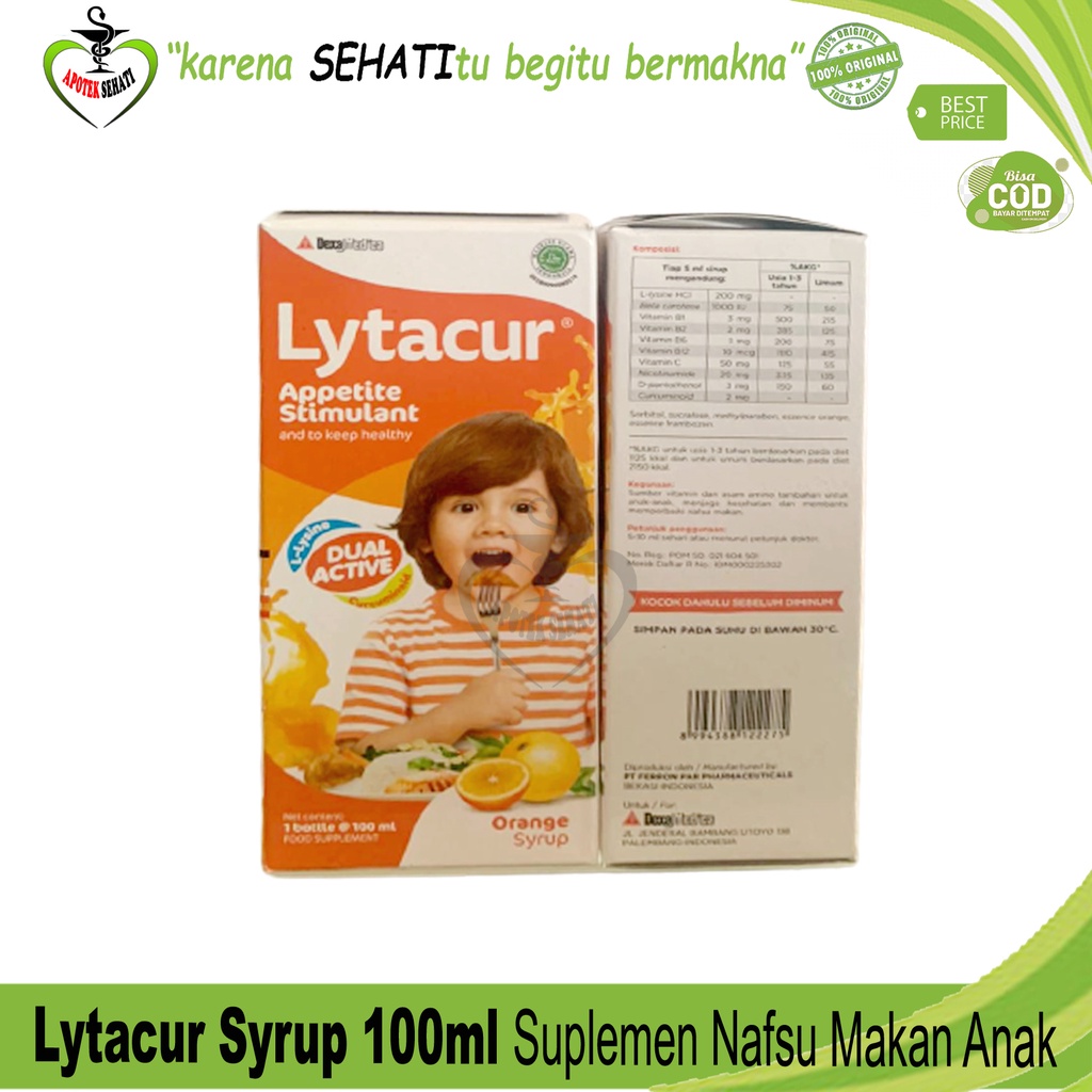 Lytatur Lytacur Sirup Penambah Nafsu Makan anak