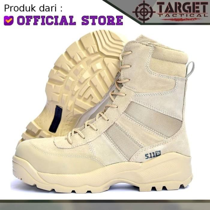 Sepatu Tactical 5.11 511 8" Original Import YKK Sepatu PDL TNI POLRI - Hitam, 37