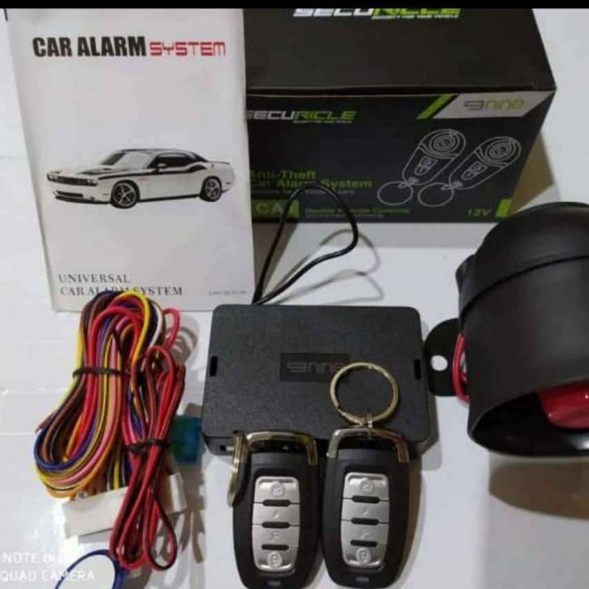 ALARM MOBIL UNIVERSAL LUMINOS SECURICLE CAR ALARM SYSTEM T208