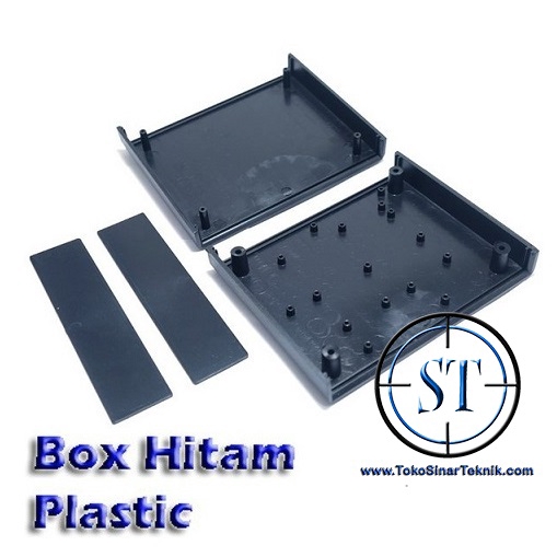 Box Hitam Plastik Project Type G 160x130x40mm Kotak Case Enclosure for Arduino Box DIY Modul CAse Casing Hitam