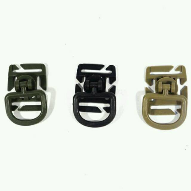 D-buckle D-Ring D-Klip buckle molle D Aksesoris tas untuk gantungan