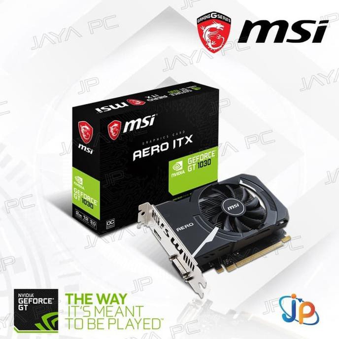 VGA MSI Geforce GT 1030 AERO ITX OC 2GB - GT1030 2 GB DDR5 CUCI GUDANG