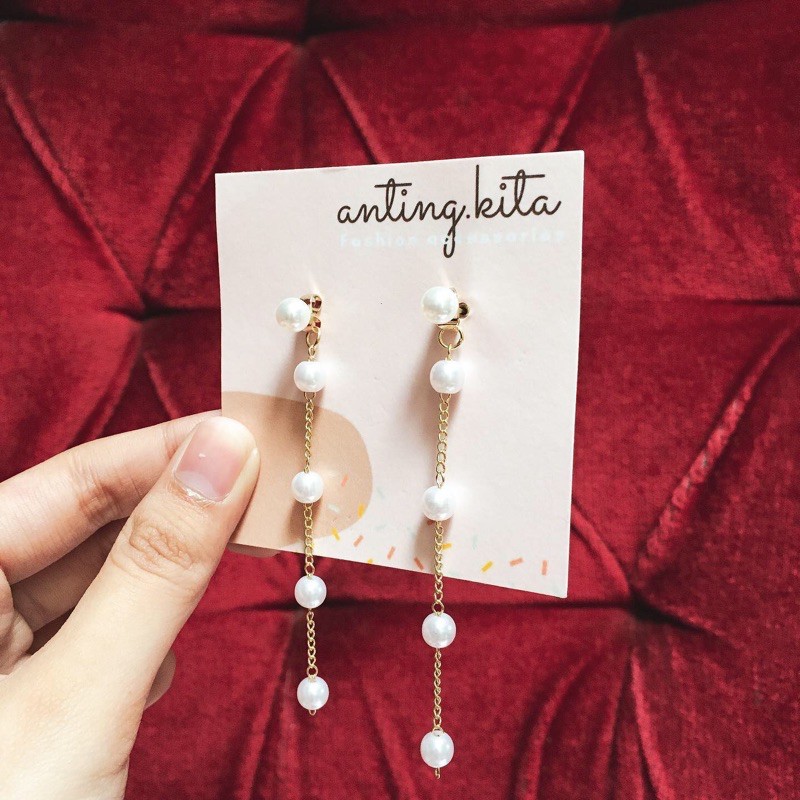 Anting Panjang mutiara