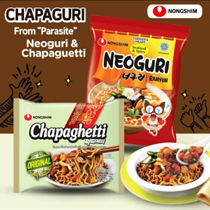 

PAKET CHAPAGETTI & NEOGURI RAMDON CHAPAGURI DI FILM PARASITE CHAPAGET