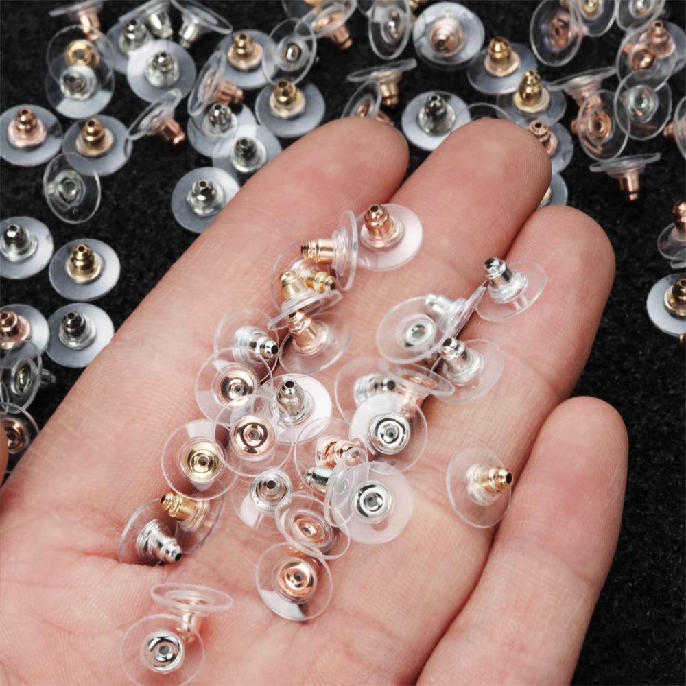 100 Pcs Anting Stud Stoppers Untuk Aksesoris Perhiasan