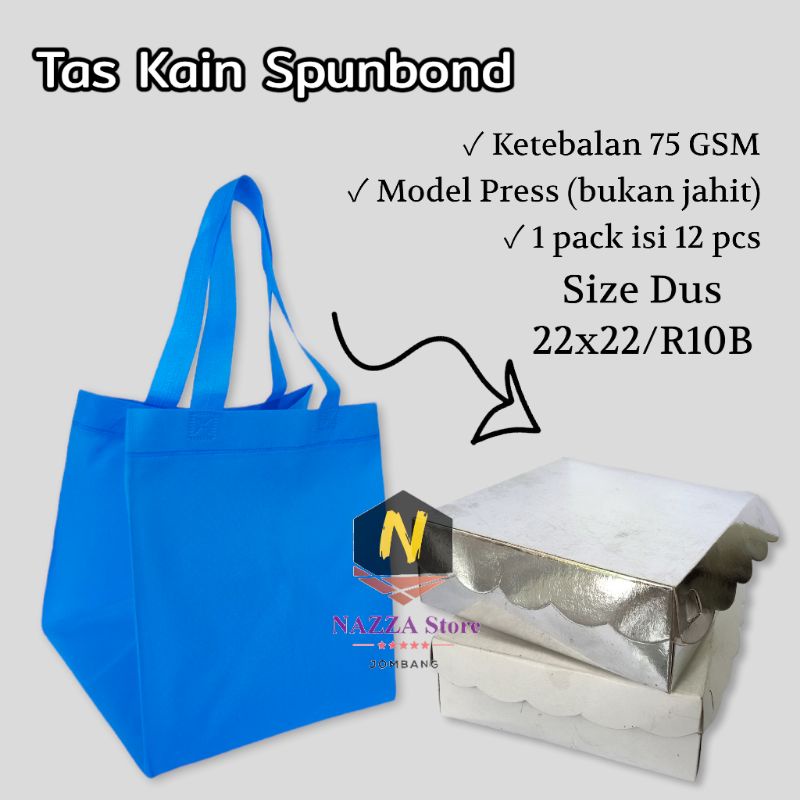 

Tas Spunbond Dus Nasi R10B/ 22x22 isi 12 pcs TERMURAH