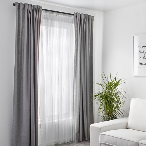 L1LL vitrase 1 pasang putih 2 pcs @ 280x250 cm