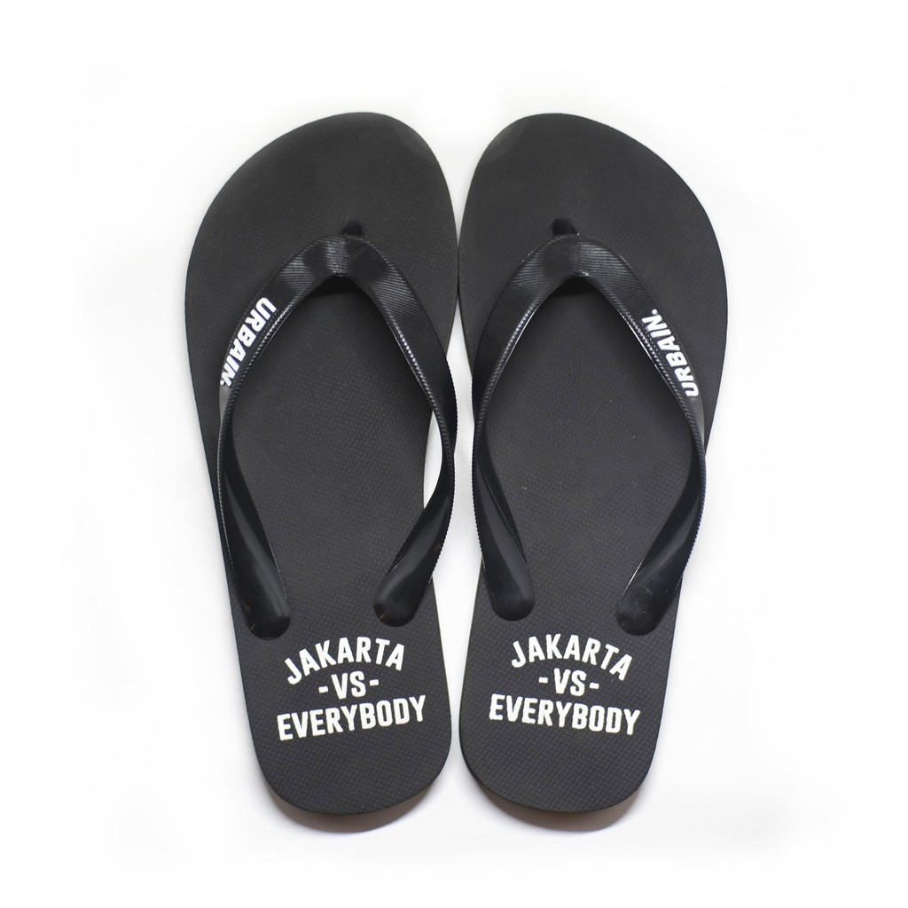 

Urbain Flip Flop | Jakarta vs Everybody | Black Premium