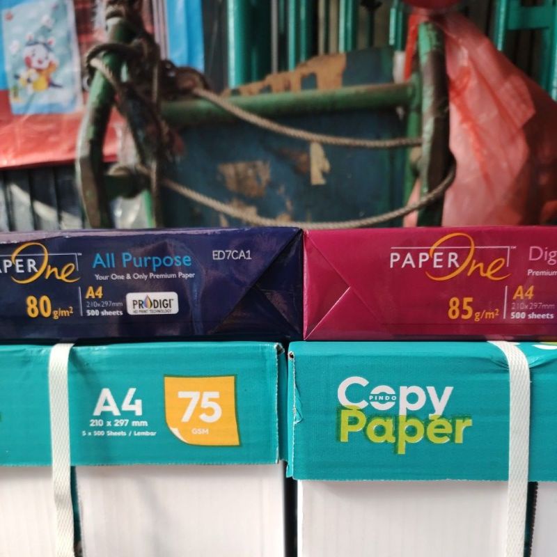 

RB Kertas A4 80 Gram Paper One Berkualitas Tinggi