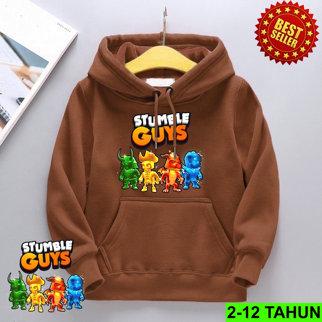 Hoodie Game Stumble Guys Anak Laki Laki Perempuan / Hodie Anak Usia 7 - 14 Tahun / Jaket Anak Cewek Cowok / Switer Distro Bisa Cod Sweeter Anak / Switer STUMBLE GUYS Anak