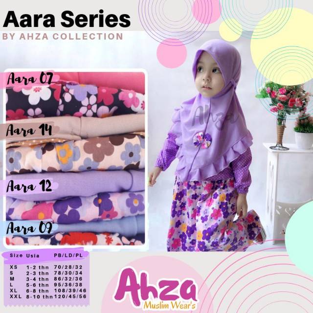 Gamis set anak / Aara by AHZA / fashion anak