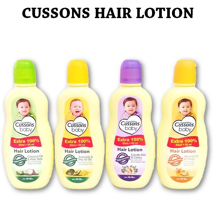 Cussons Baby Hair Lotion 50ml + 50 ml ORIGINAL-BPOM