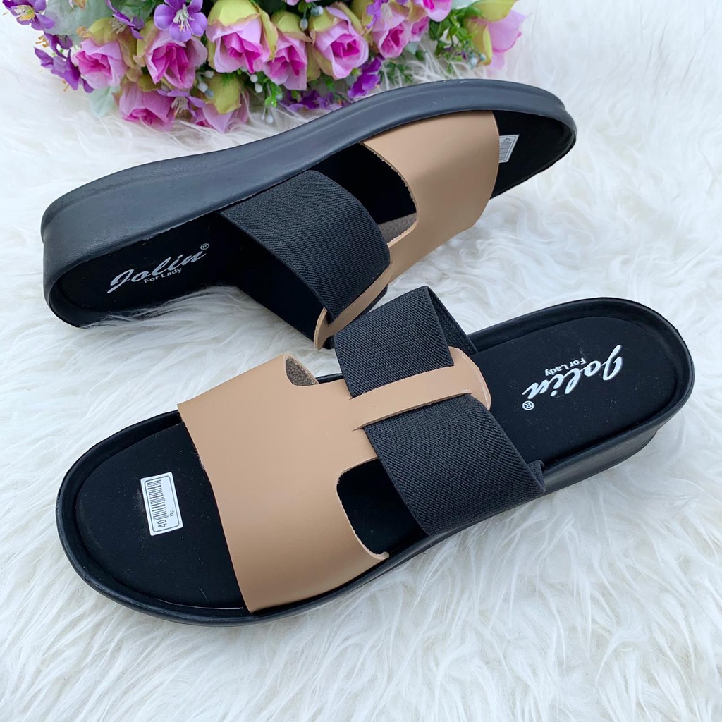 sandal wedges wanita terbaru sandal pesta sandal hak sedang sandal murah