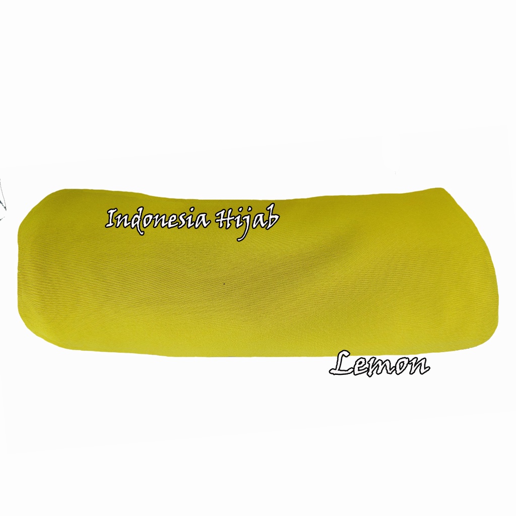 Rok Panjang Jersey Polos Tebal Tidak Nerawang Uk Standart-lemon