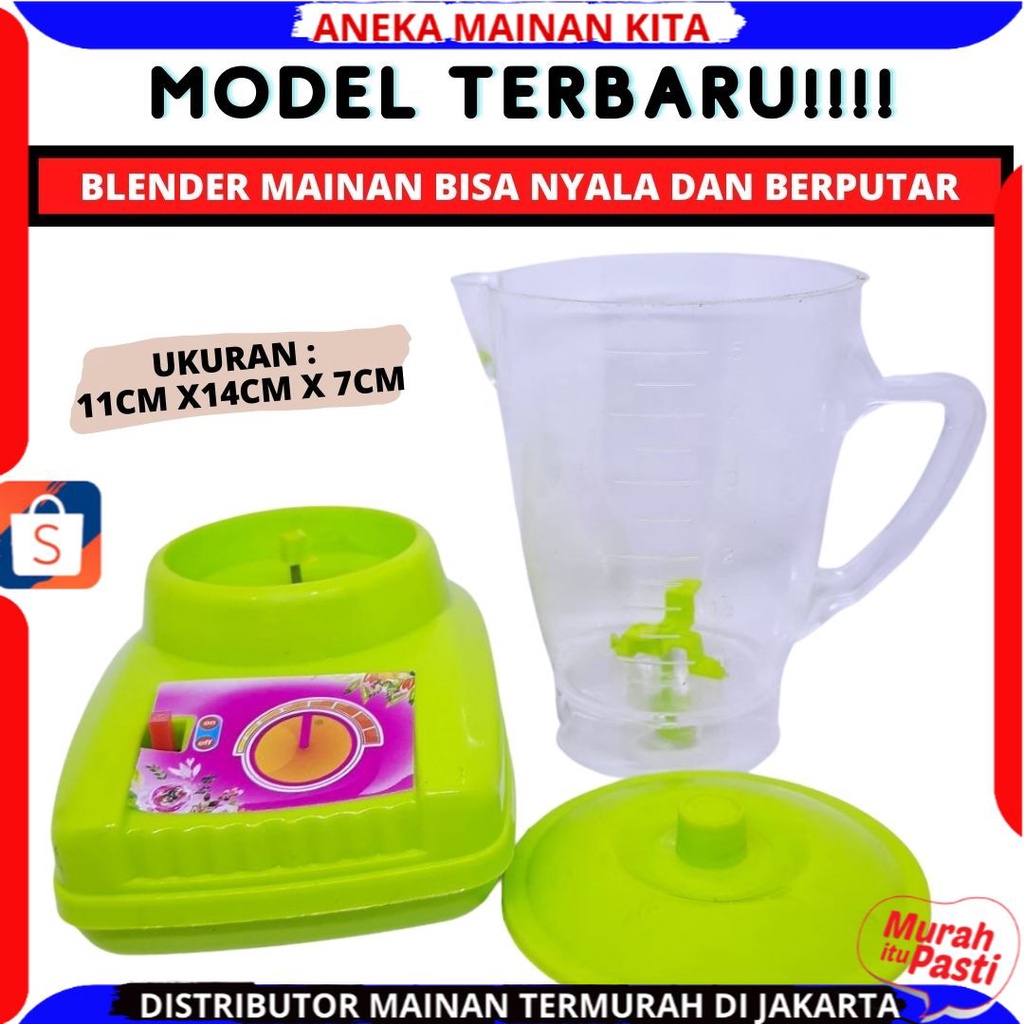 Mainan Blender anak edukasi perempuan murah dan terlengkap menggunakan baterai