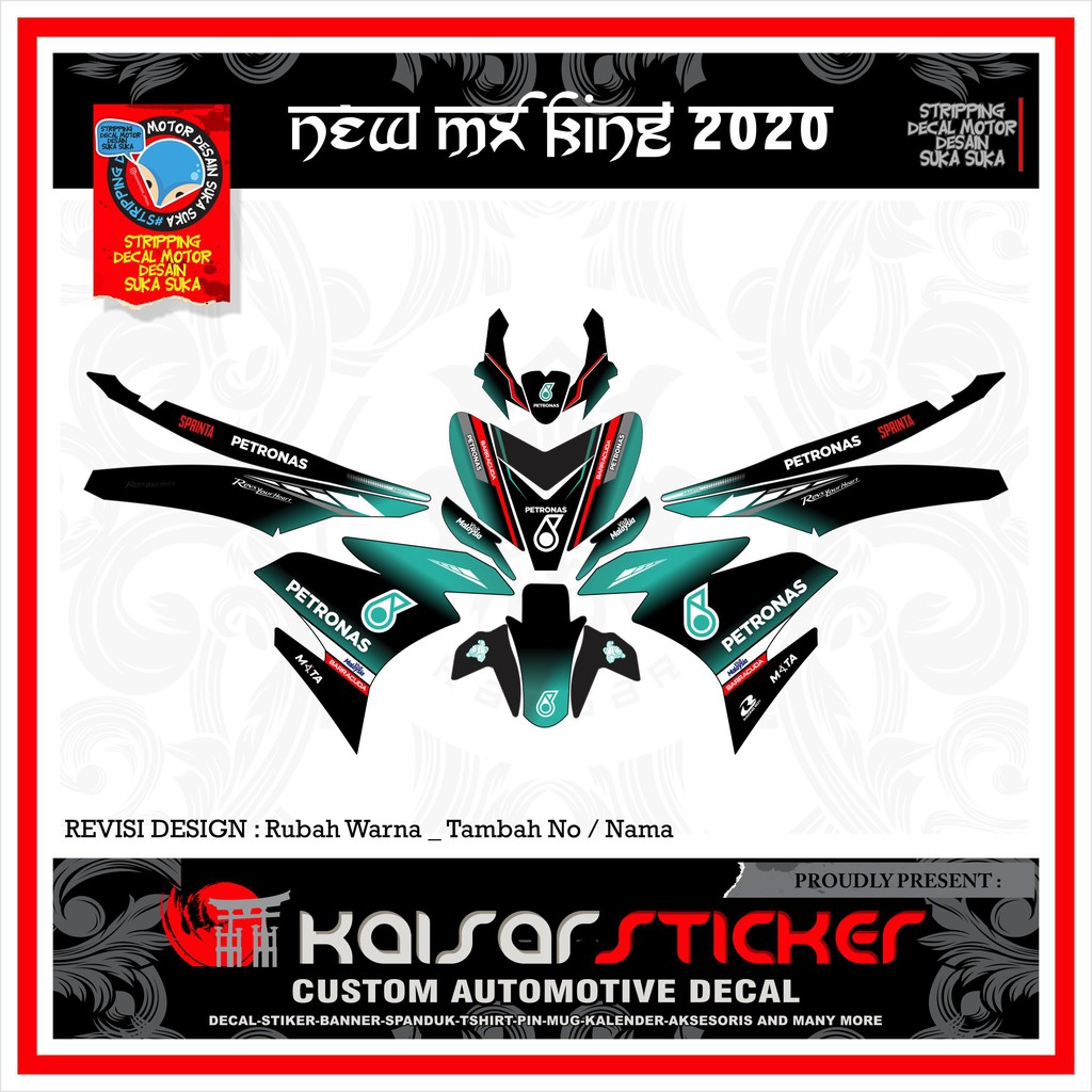 Decal Sticker Full Body Mx King New 2020 Petronas