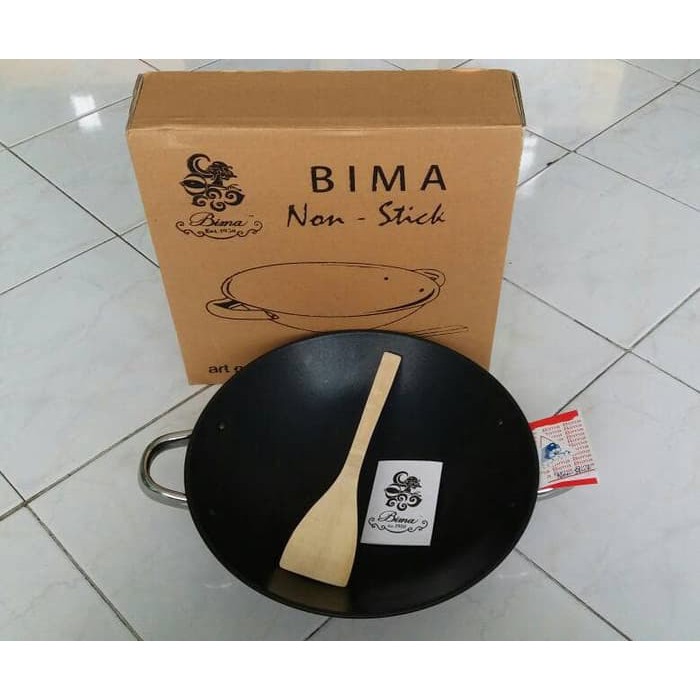 Bima Wajan Besi 40 Cm Dengan Lapisan Anti Lengket