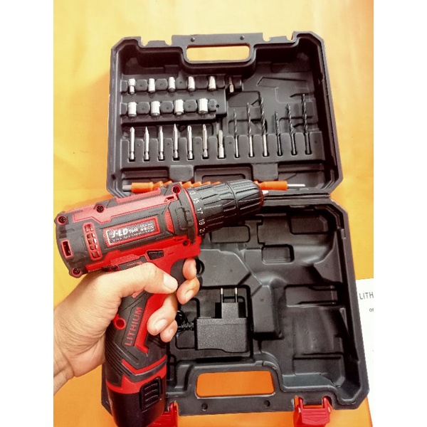 Mesin Bor Cas 2 Baterai Jld 12Volt