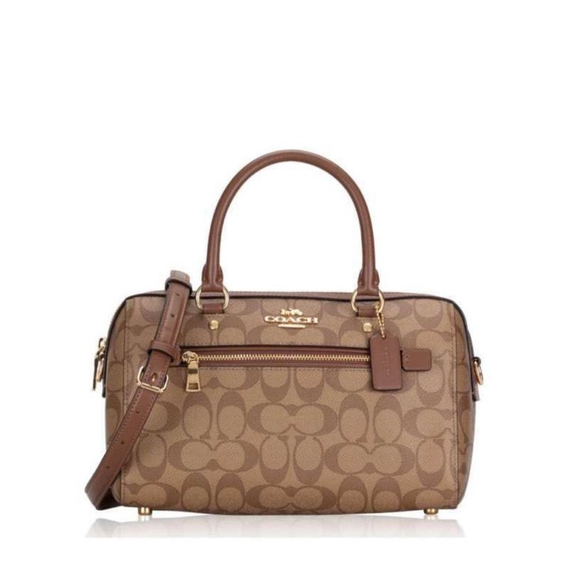 ROWAN SATCHEL IN SIGNATURE CANVAS (COACH F83607)