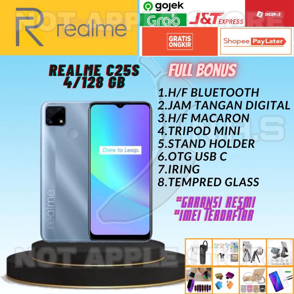 REALME C25S RAM 4/128GB NEW BARU GARANSI RESMI