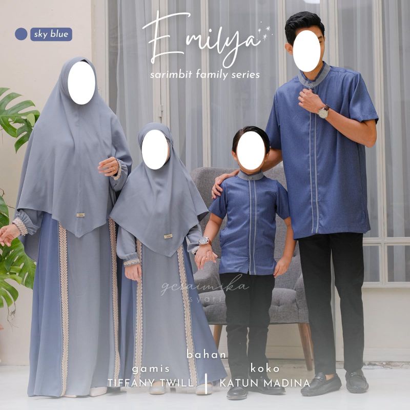 Gamis Anak Emilya Sarimbit Gerai Mika