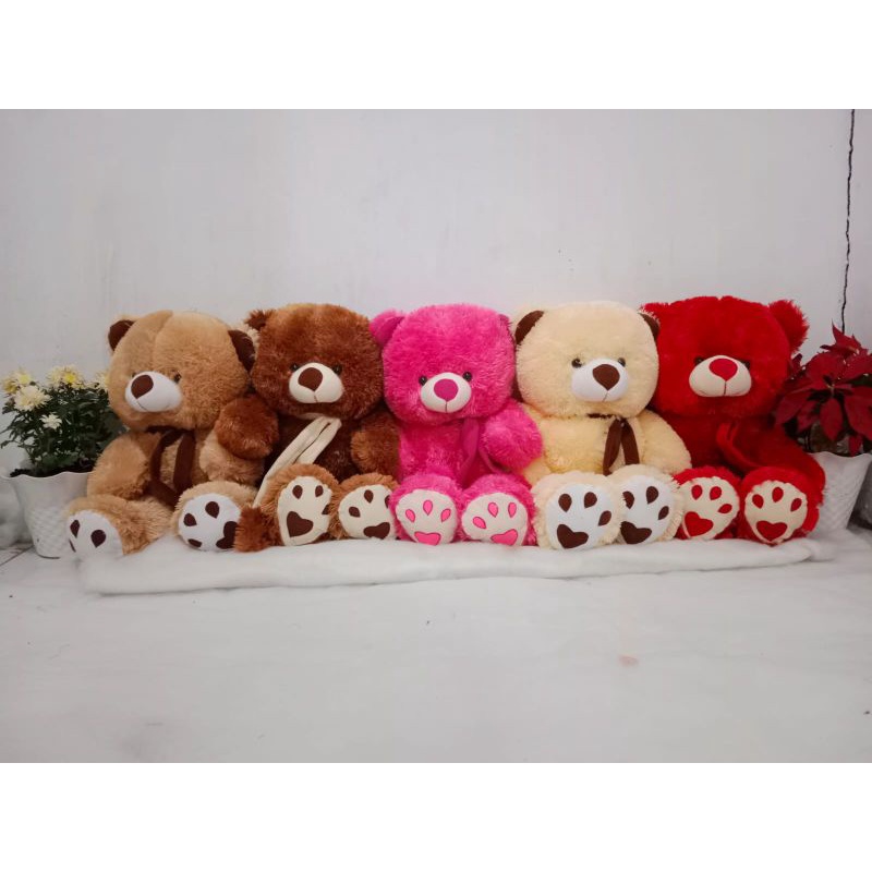 boneka teddy bear syal telapak size XL