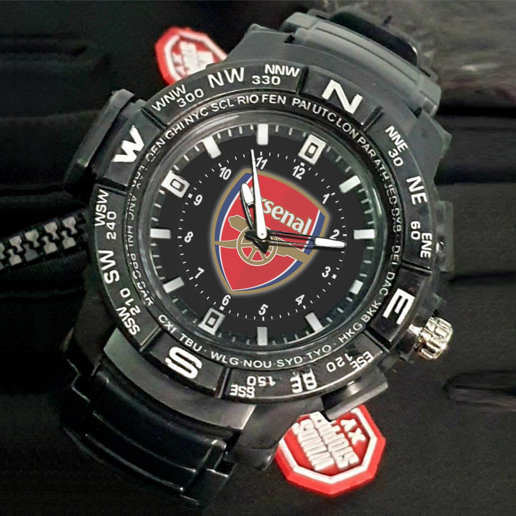 (EXCLUSIVE) Jam Tangan ARSENAL motif 2 Sport Bagus