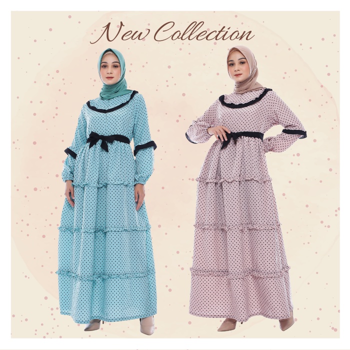 Dress Muslim Wanita Amanda Dress Original