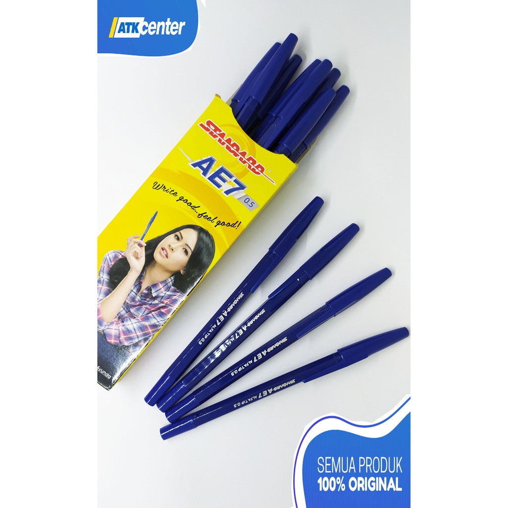 

Ballpoint / Pulpen STANDARD AE7 0.5 Biru