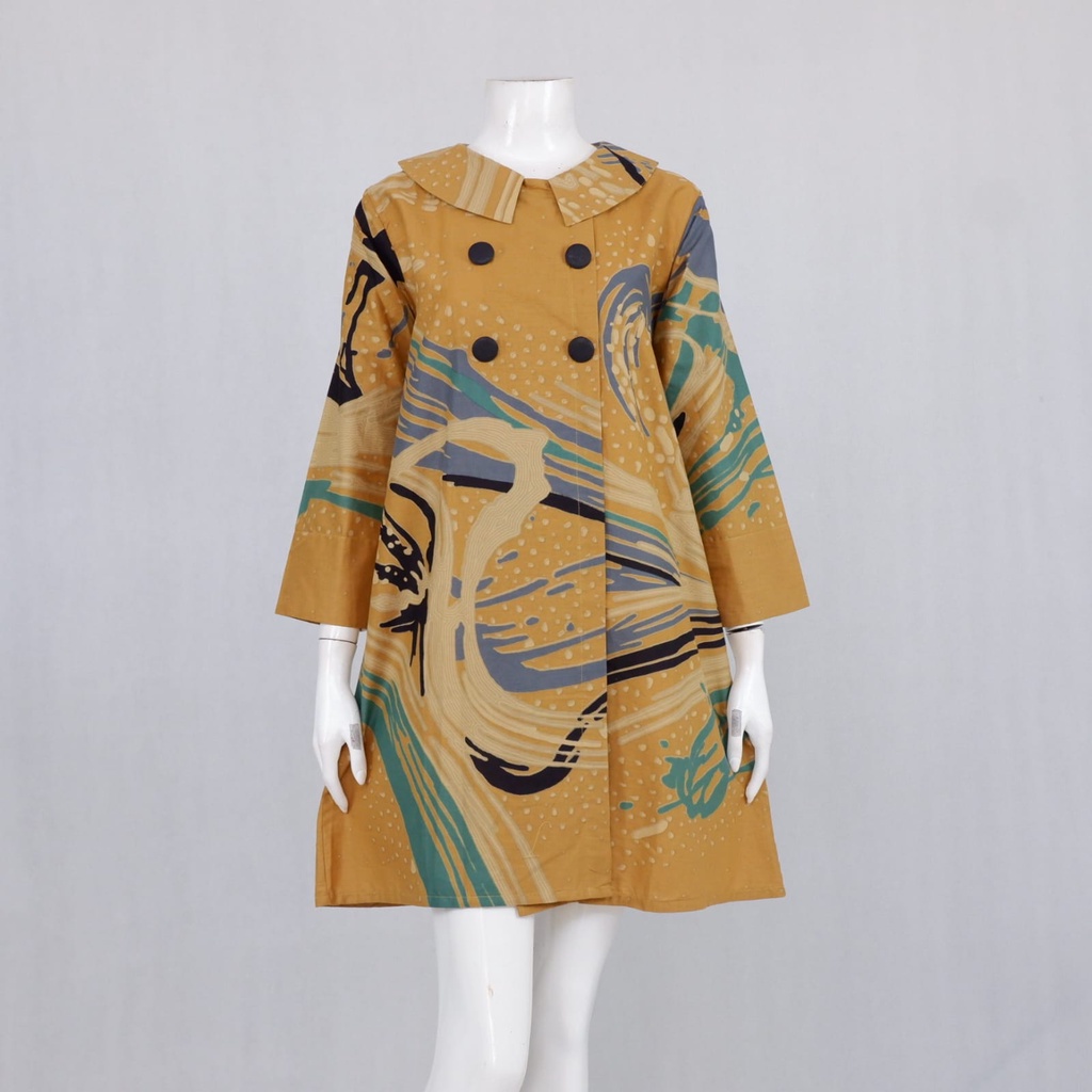 Tunik Nayaka batik solo trendy..dress kerja wanita